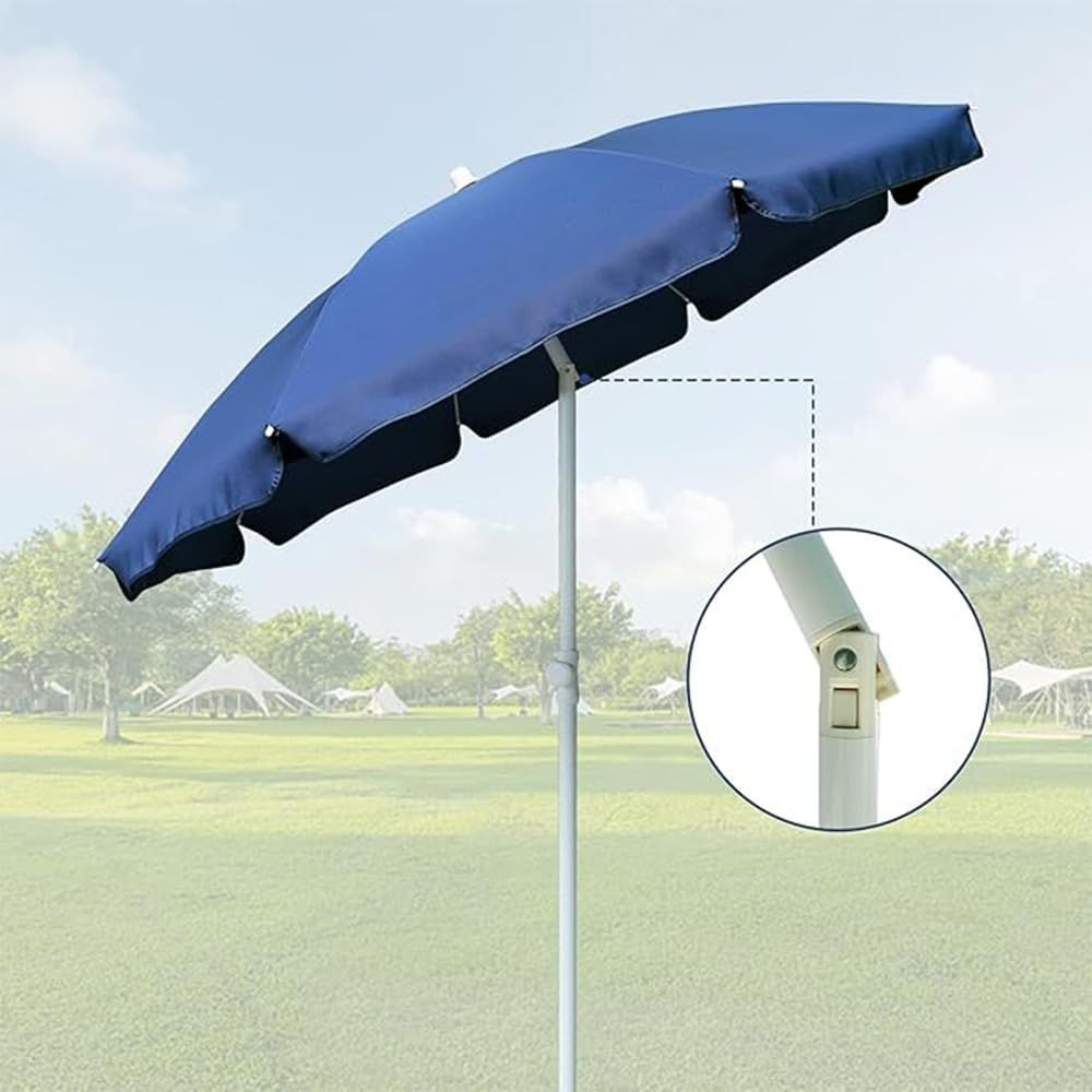 6ft portable picnic outdoor canopy sunshade beach umbrella with tilt function small patio umbrella upf 50 protection gar