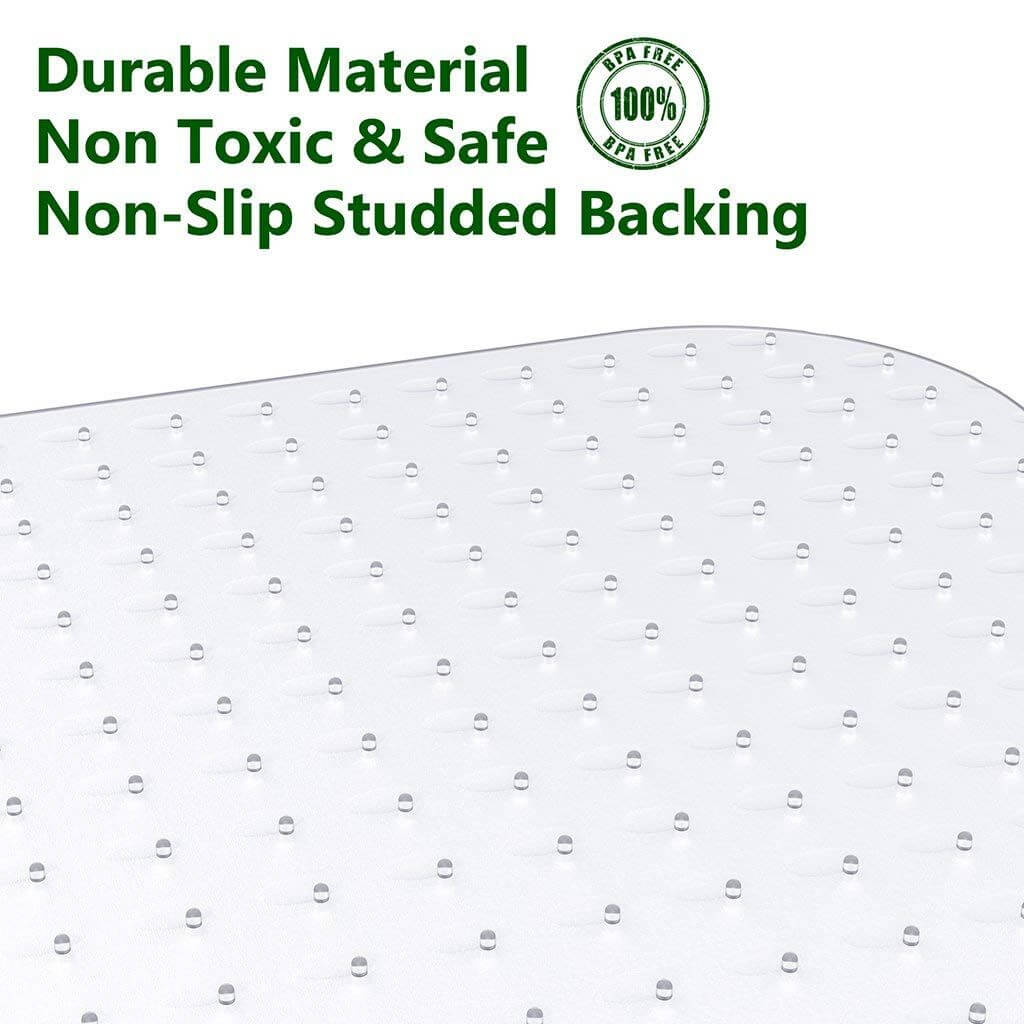 premium wicker office chair mat 30 x 48 durable carpet protector for home and gaming spaces - 