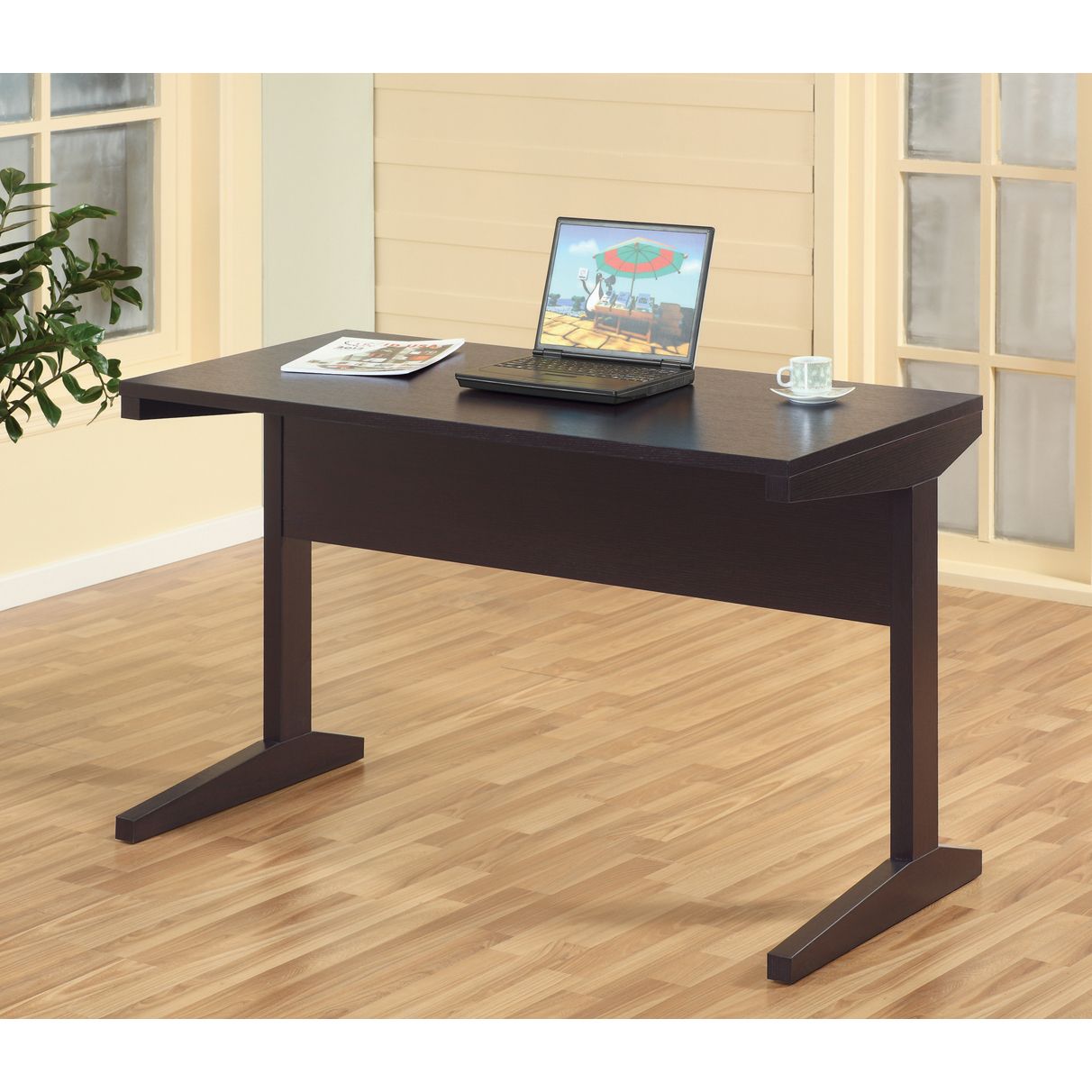 home office desk with modesty panel and detached file cabinet on locking wheels with two drawers file drawer cubby shelf