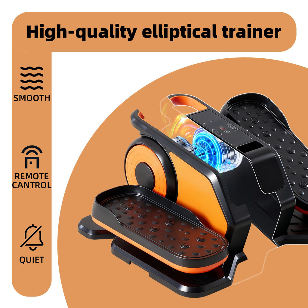 whisper quiet under desk elliptical machine with led display for home office workouts - 