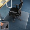 premium wicker office chair mat 30 x 48 durable carpet protector for home and gaming spaces - 