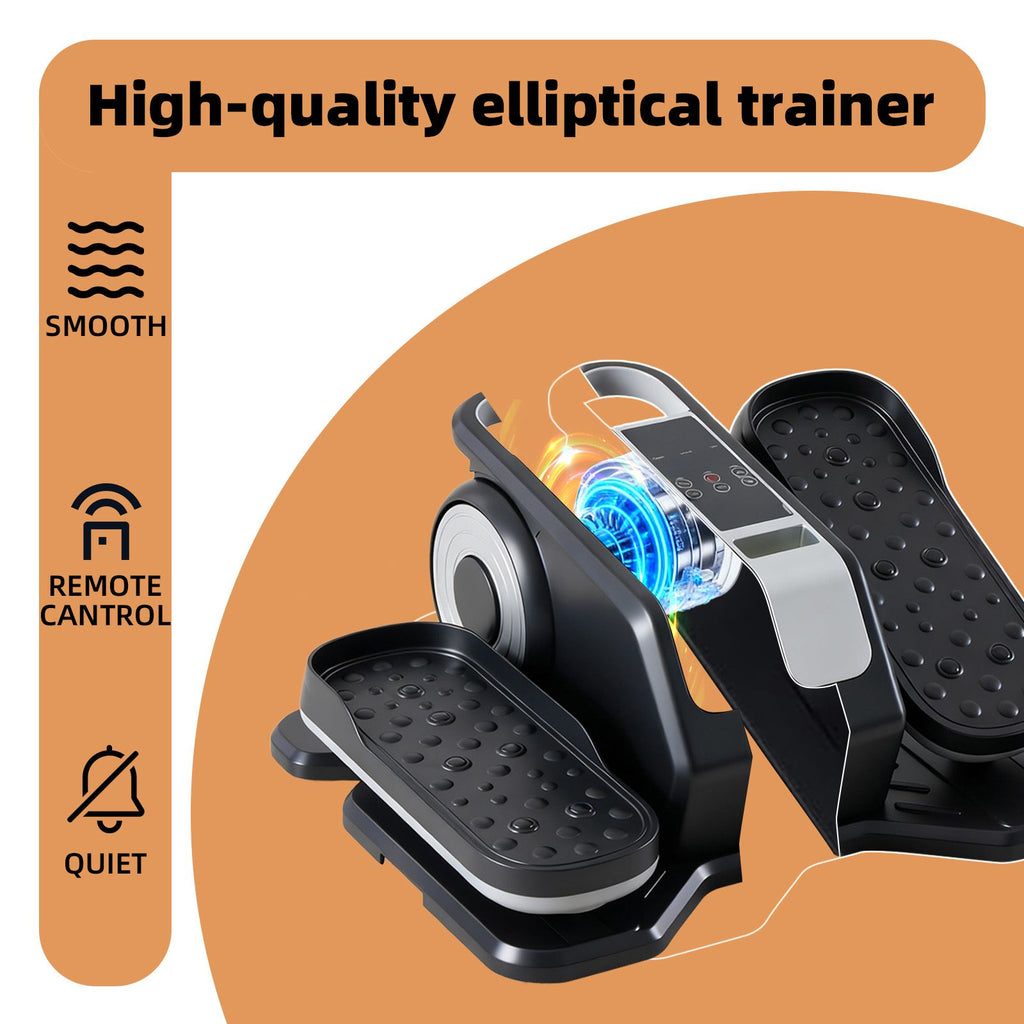 whisper quiet under desk elliptical machine with led display for home office workouts - 
