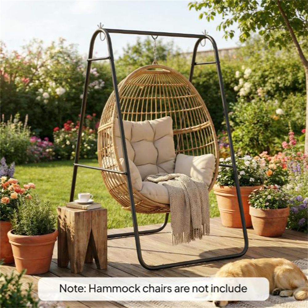stylish hammock frame swing chair durable hanging stand for relaxation - 