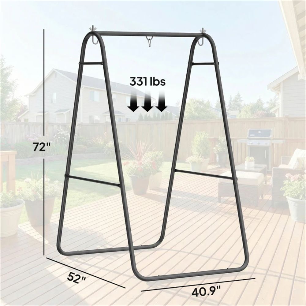 stylish hammock frame swing chair durable hanging stand for relaxation - 