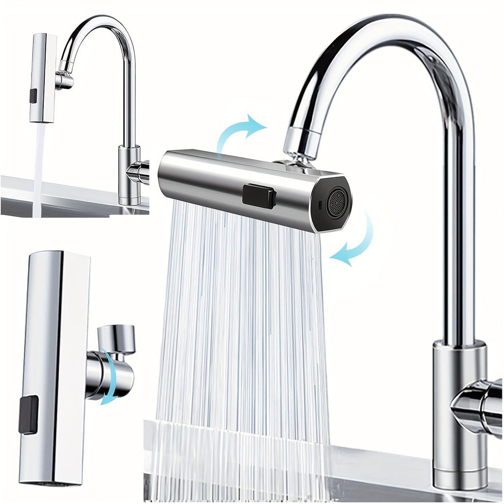 3 in 1 large scale 360 waterfall kitchen faucet touch controlled swivel spout extender for kitchen sink vegetable and fr