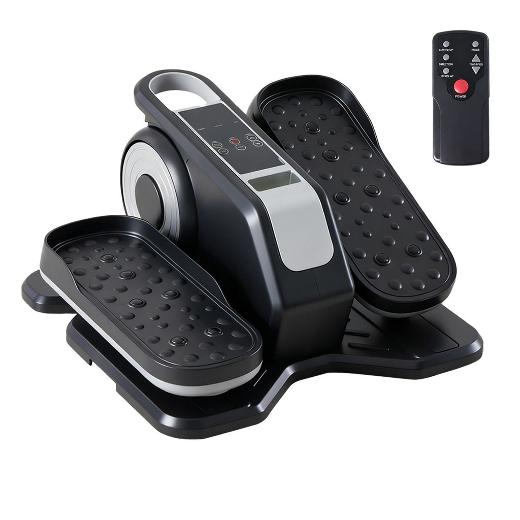 whisper quiet under desk elliptical machine with led display for home office workouts - 