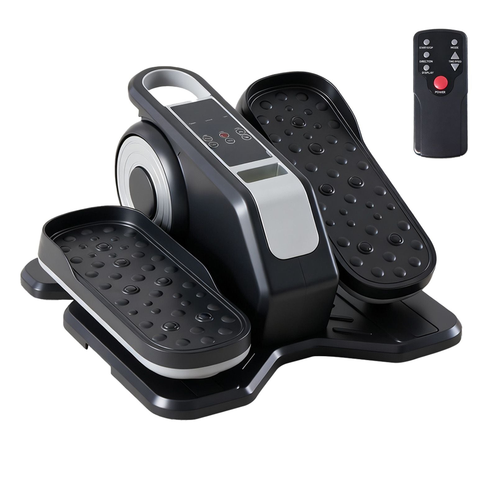whisper quiet under desk elliptical machine with led display for home office workouts - 