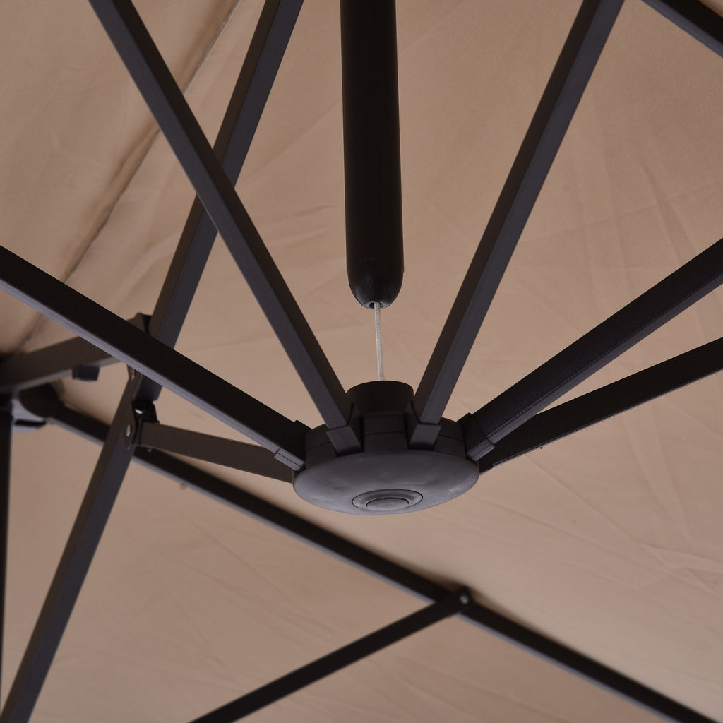 patio umbrella 15ft double sided outdoor market extra large umbrella with crank handle for deck lawn backyard and pool t