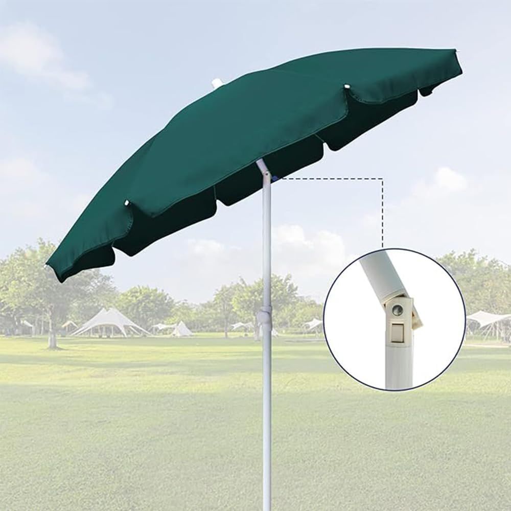 6ft portable picnic outdoor canopy sunshade beach umbrella with tilt function small patio umbrella upf 50 protection gar